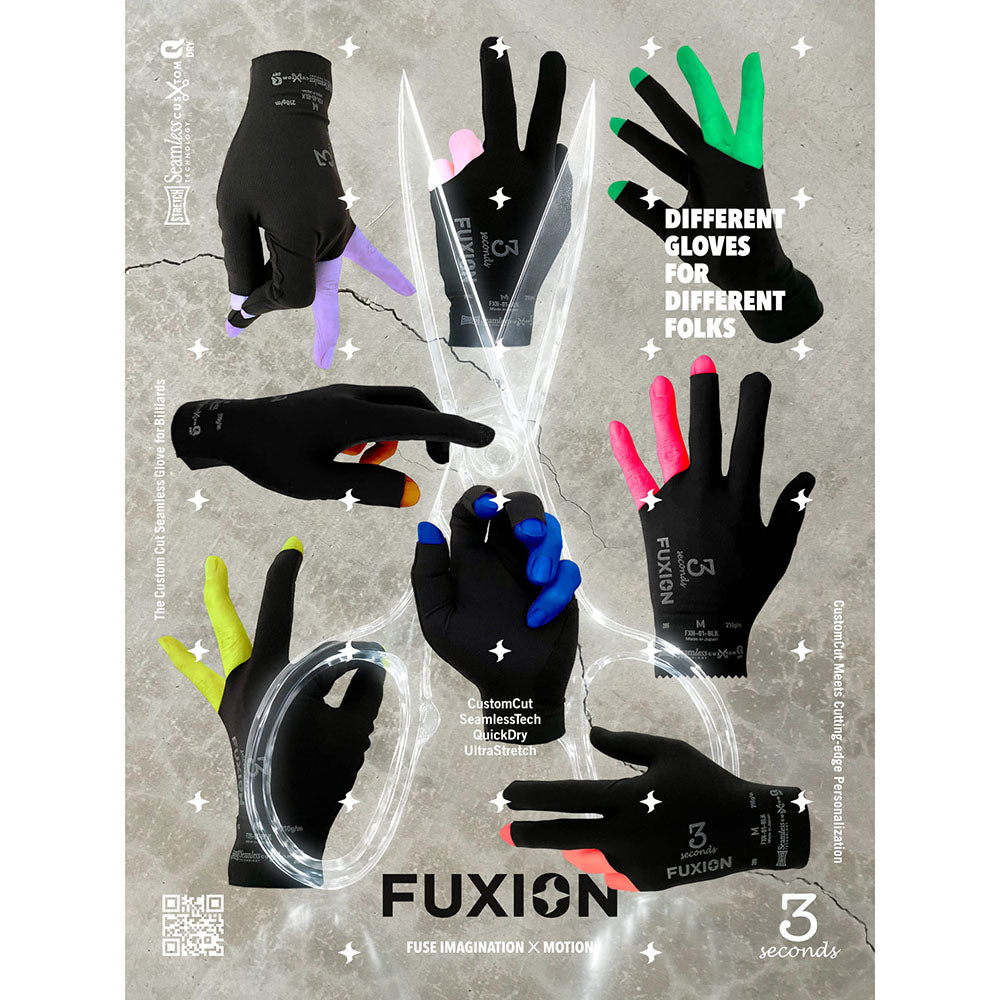 スリーセカンズ FUXIONグローブ 黒 LH
